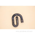 Railway steel spring clip for fastener